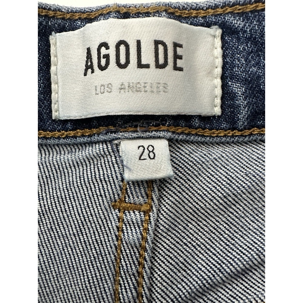 AGOLDE KYE Jeans Women's SIZE 28 Straight Leg Blue Stretch - Picture 3 of 7